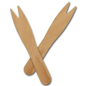 Wooden Chip Forks 9cms (1000)-0