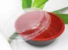 Bowl-HD700 Microwavable Red&Black Bowl/Lid 700ml/22oz