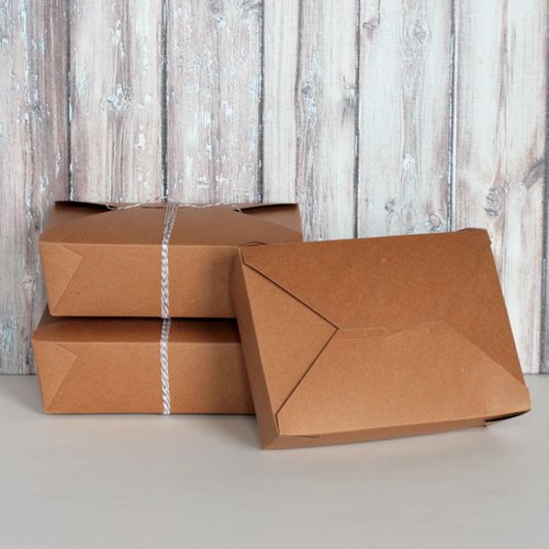 PFB-BIOK3- Paper Food Box Kraft No.3 (200)