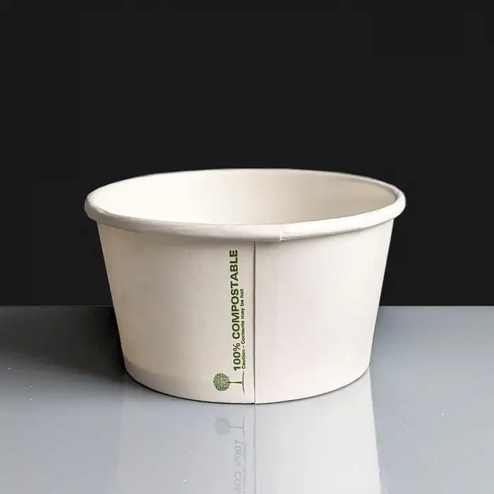BIO-TUB12 New 12oz Bio White  Paper Tubs(500)
