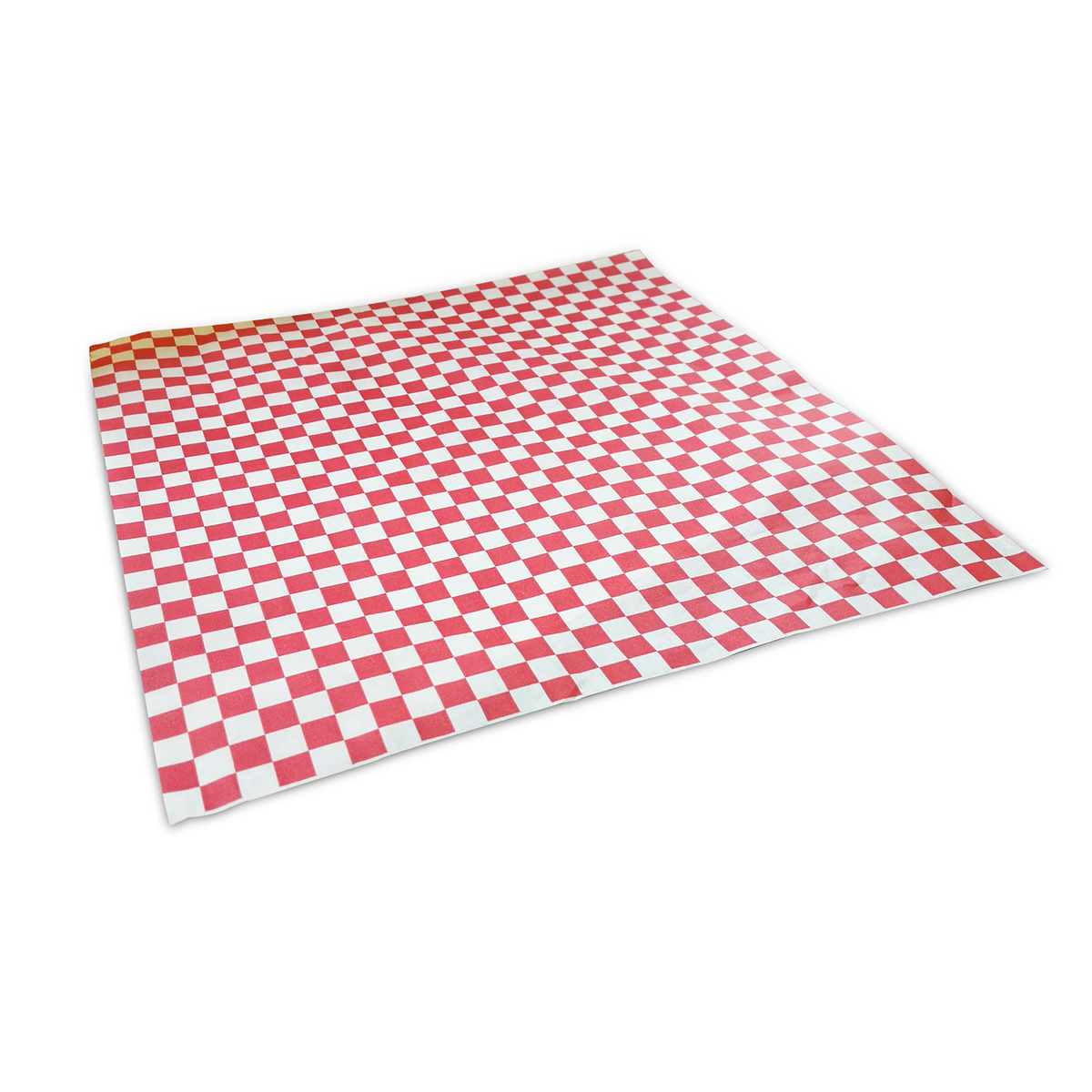 GP-ECORED30-Red/White Checkered Greaseproof Paper 30x30cms  (1000)
