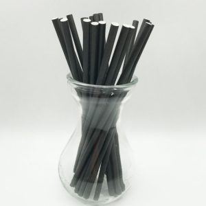 Black Compostable Paper Straws