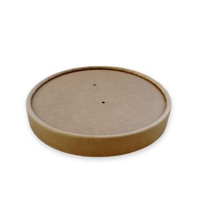 Takeaway lid for liquid container tight seal cardboard