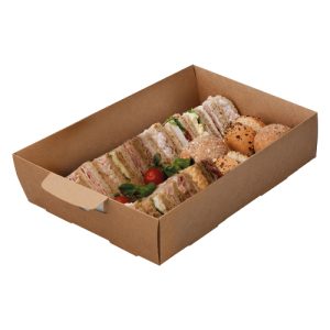Inner Cardboard Food Tray with Sandwiches Eco Friendly Packaging