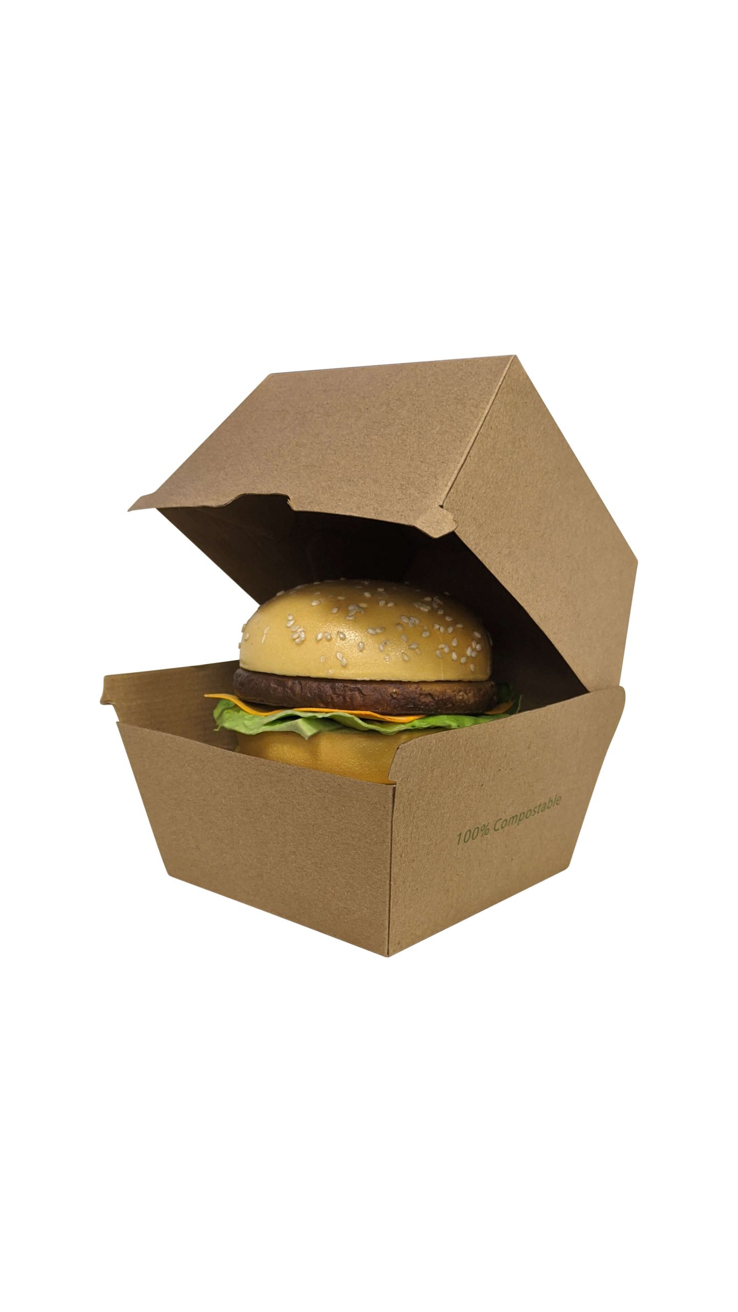 BURGER-BOX-BRNTALL- Tall Burger Box 10x10x12cms