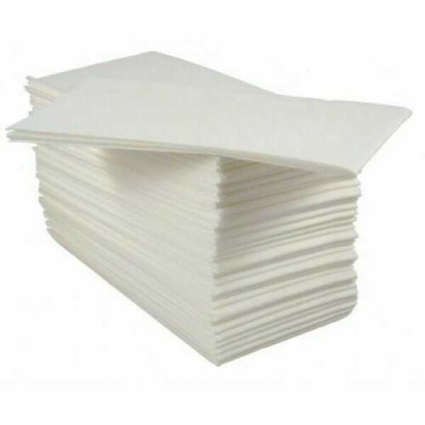 TABLIN-WHITE >  Linen Tuff Napkin 40x40cm – 8 Fold  Rectangle – (500)