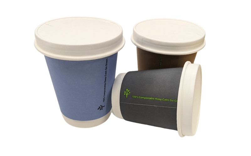 LID-12PAPW-10/12/16oz White PAPER Coffee Cup Lid 90mm
